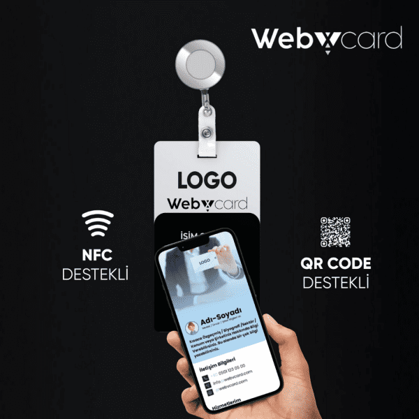 Temassız Webvcard Klipsli Yaka Kartı